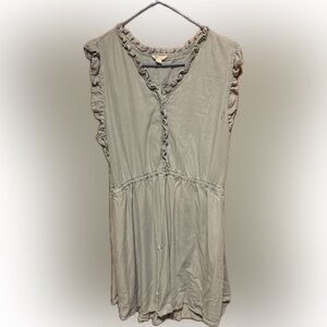 Cato Blue Ruffle Trim Dress